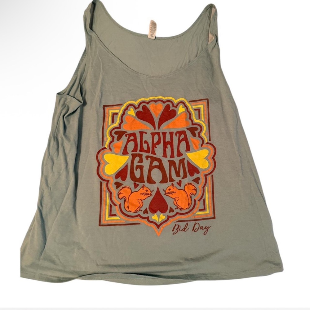 Alpha Gamma Delta Graphic Bid Day Tank Top
